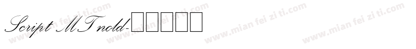 Script MT nold字体转换